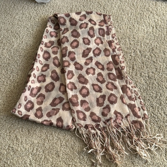 Pink Animal Print Scarf - Picture 2 of 4